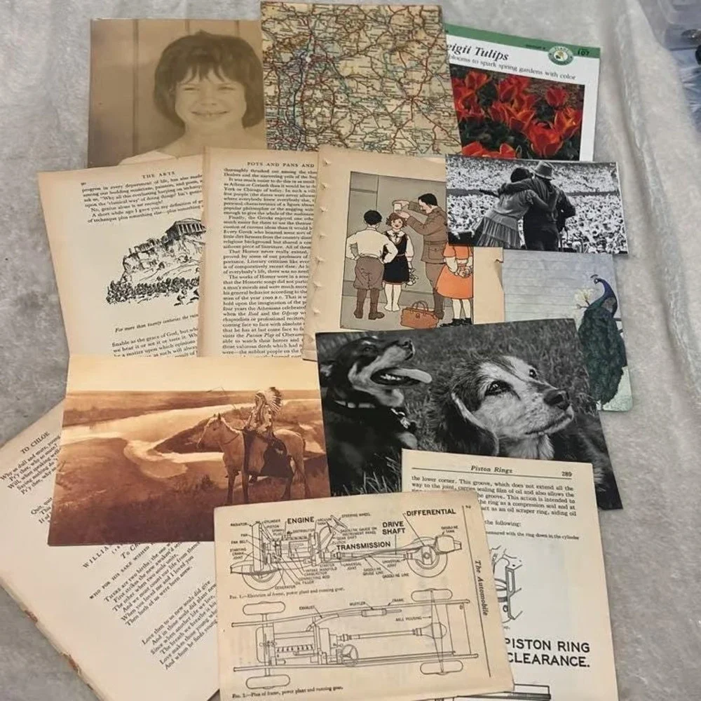 50+ piece Ephemera Lot 29 Collage Crafting Junk Journals Scrapbooking